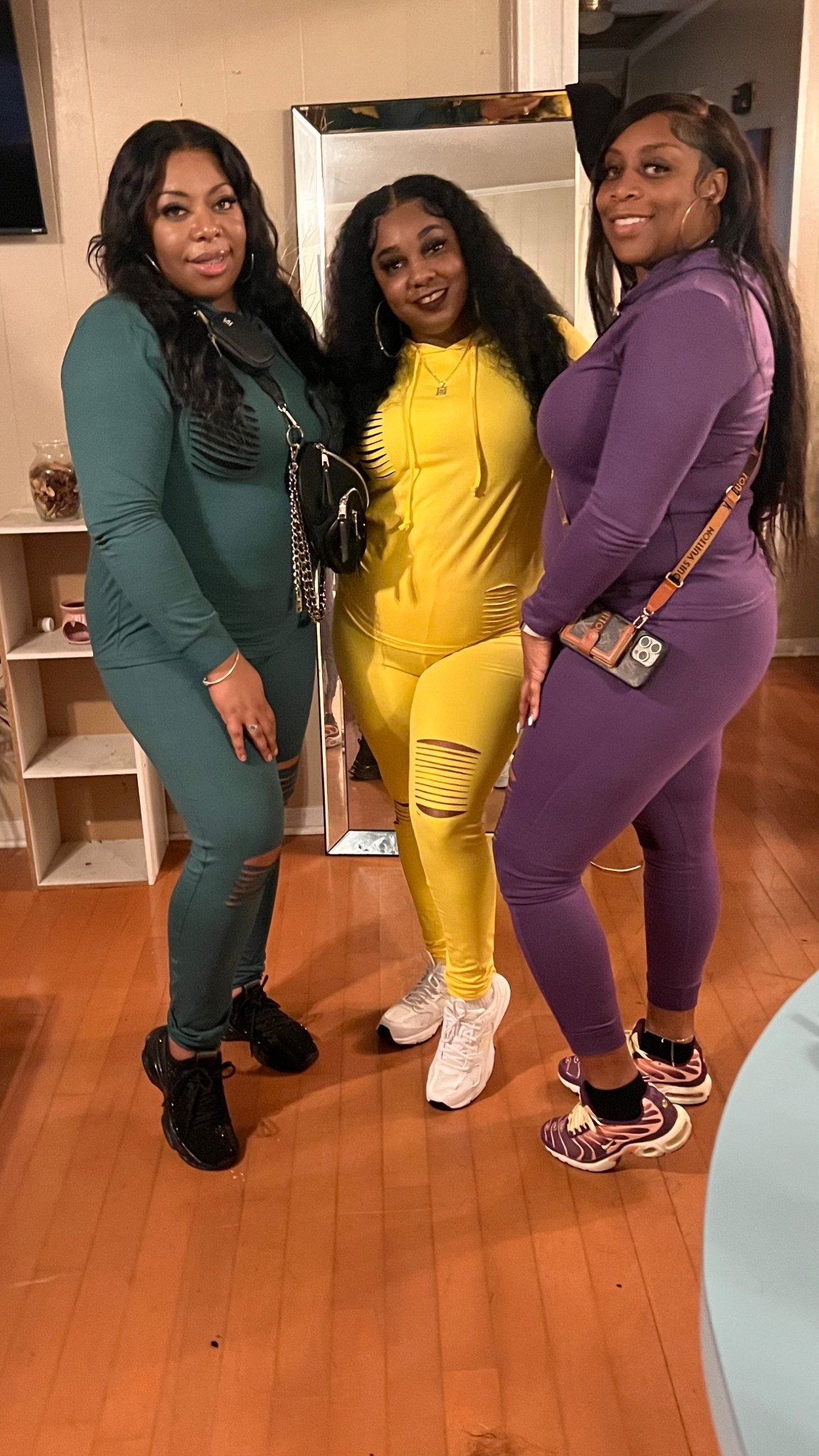 My besties and I giving Mardi Gras vibes in our comfy 2 piece sets from Amazon. I usually wear XL but I sized up to XXL based on reviews. I’ll definitely order more colors. 
They have multiple options with words and without words. 
Perfect for the days when the weather is breezy in the day and gets cooler at night  

#LTKU #LTKFindsUnder50 #LTKSeasonal