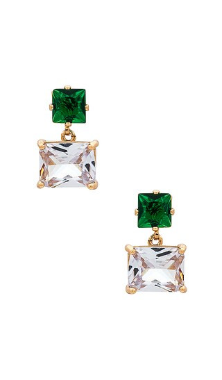 Velvet Earrings in Green | Revolve Clothing (Global)