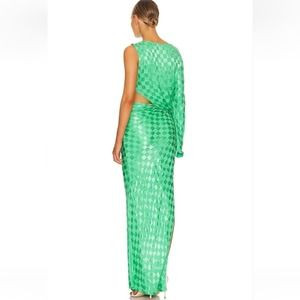 Jen's Pirate Booty Westminster Maxi Dress in Kelly Green Size Small One Sleeve | Poshmark