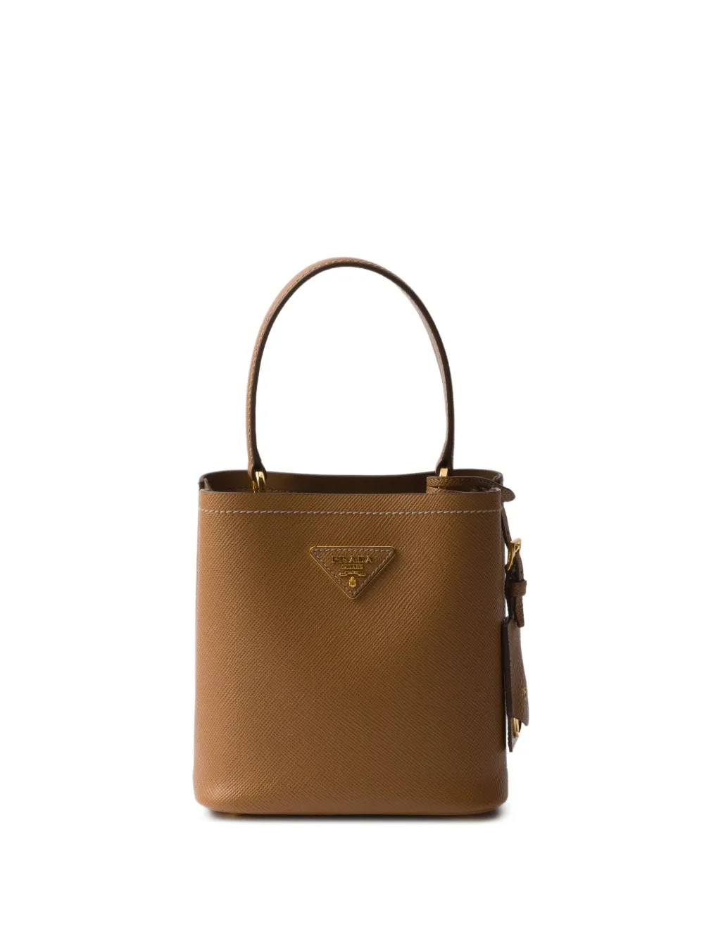 Prada Mini Panier Bucket Bag | Brown | FARFETCH | Farfetch Global