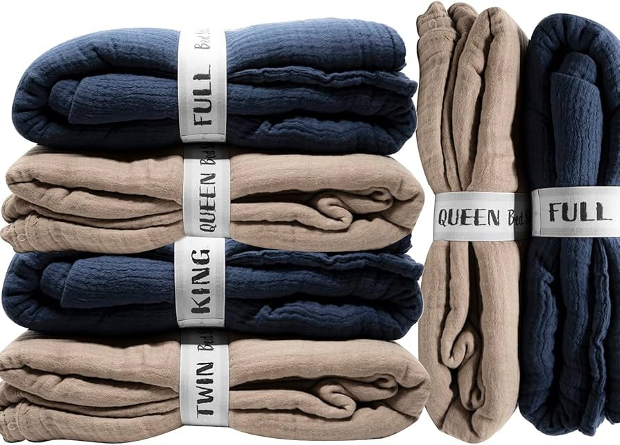 ECOHomes Bed Sheet Organizer and Storage Label Bands | Sheets Set Organizers for Linen Closet - E... | Amazon (US)