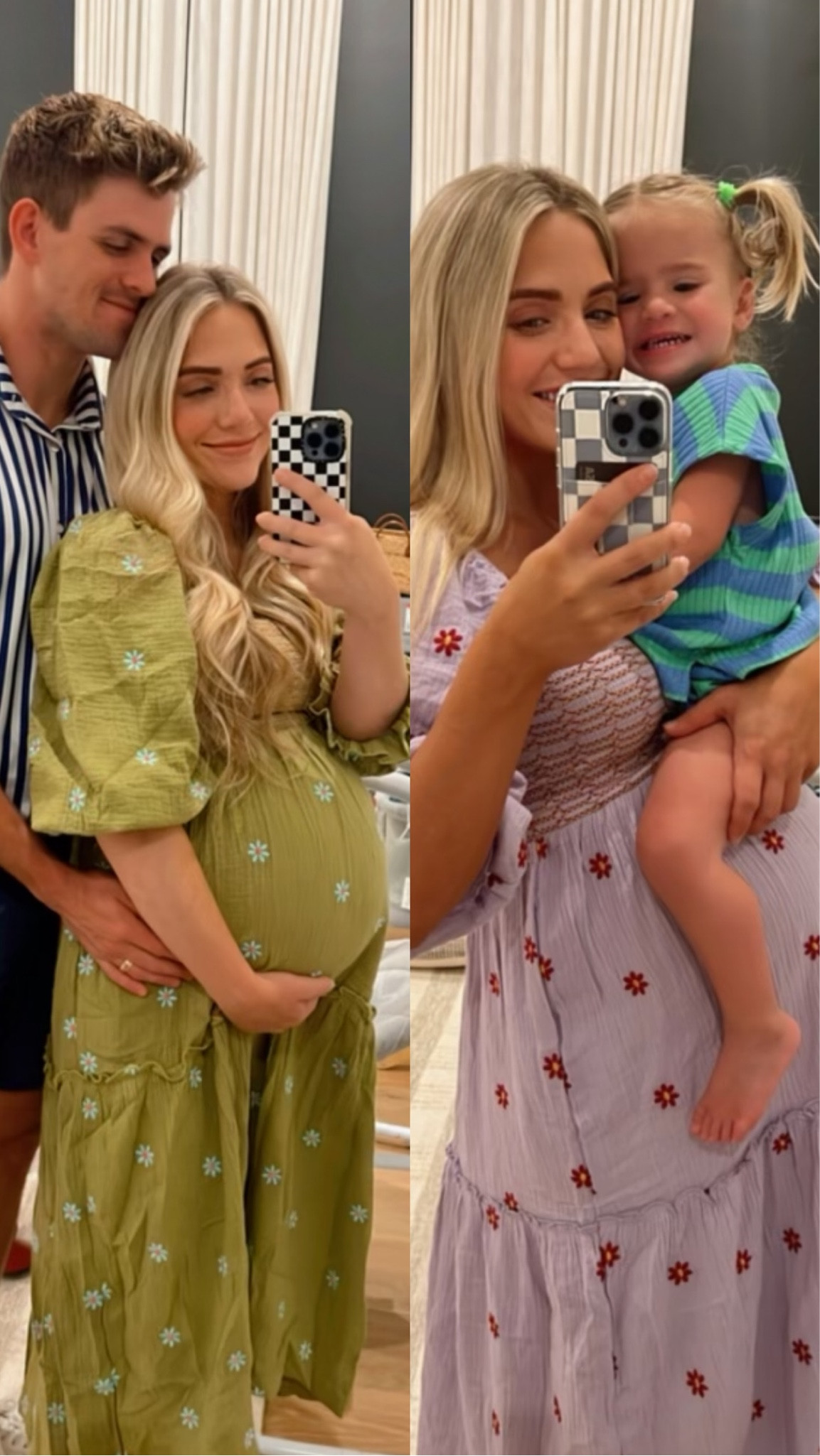 Everyone asking about these 2 dresses!! Been living in them!!🩷

#LTKbaby #LTKfamily #LTKbump