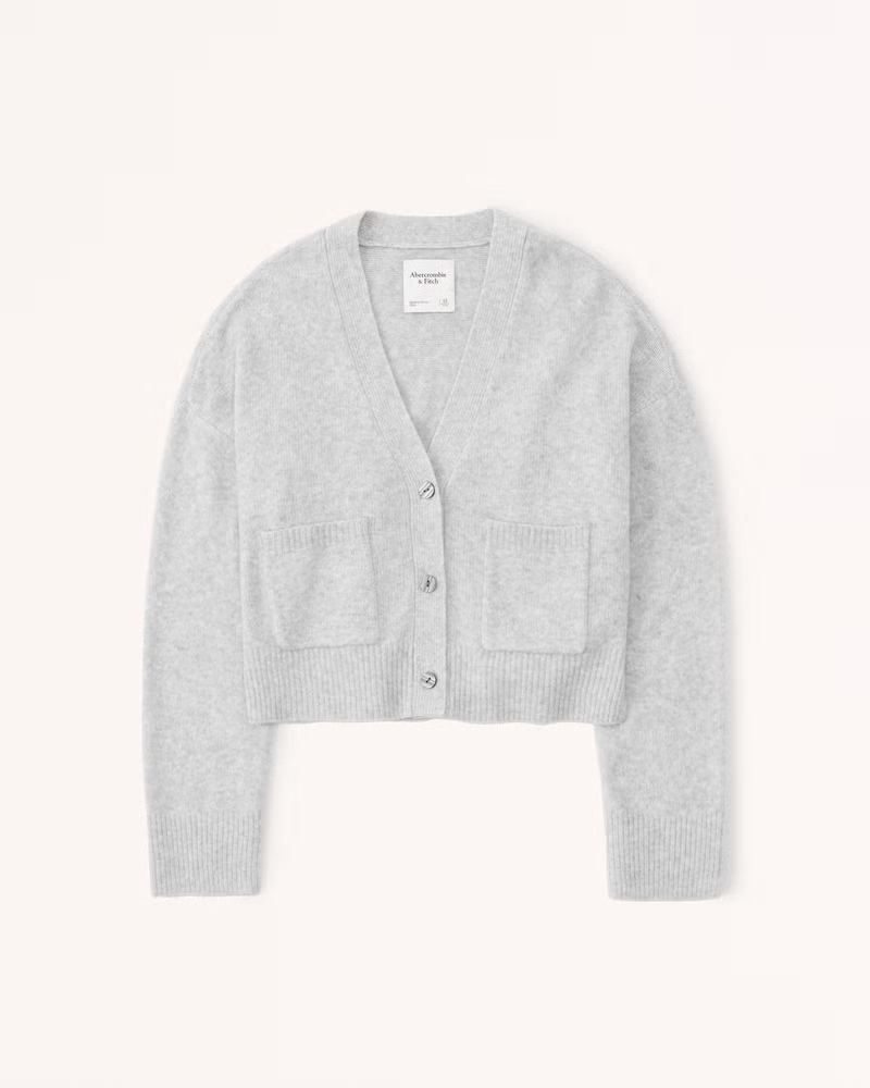 Women's Easy Short Cardigan with Pockets | Women's New Arrivals | Abercrombie.com | Abercrombie & Fitch (US)