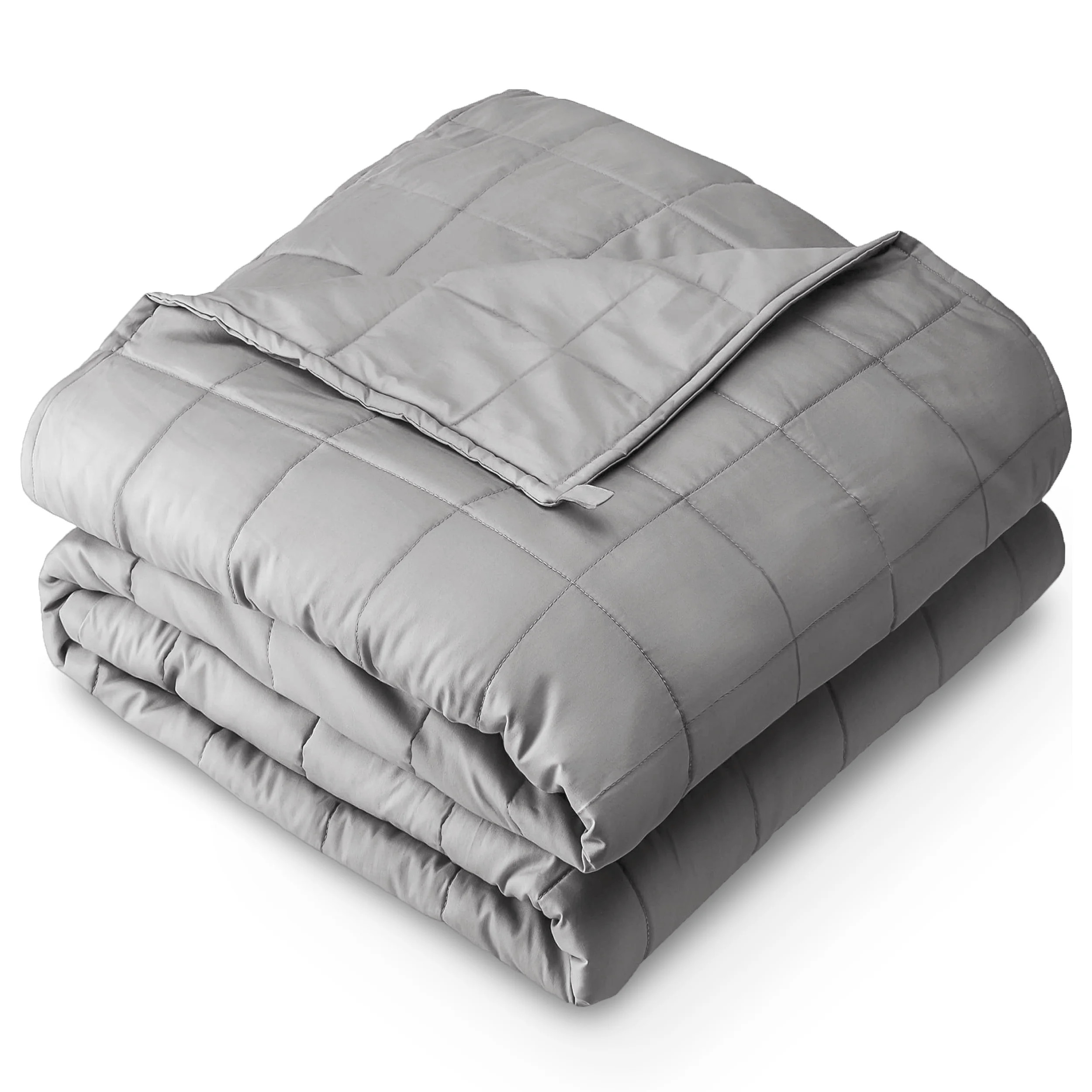 Bare Home 17 lbs Weighted Blanket for Adults - 60" x 80" - 210tc Twill Cotton, Light Gray | Walmart (US)