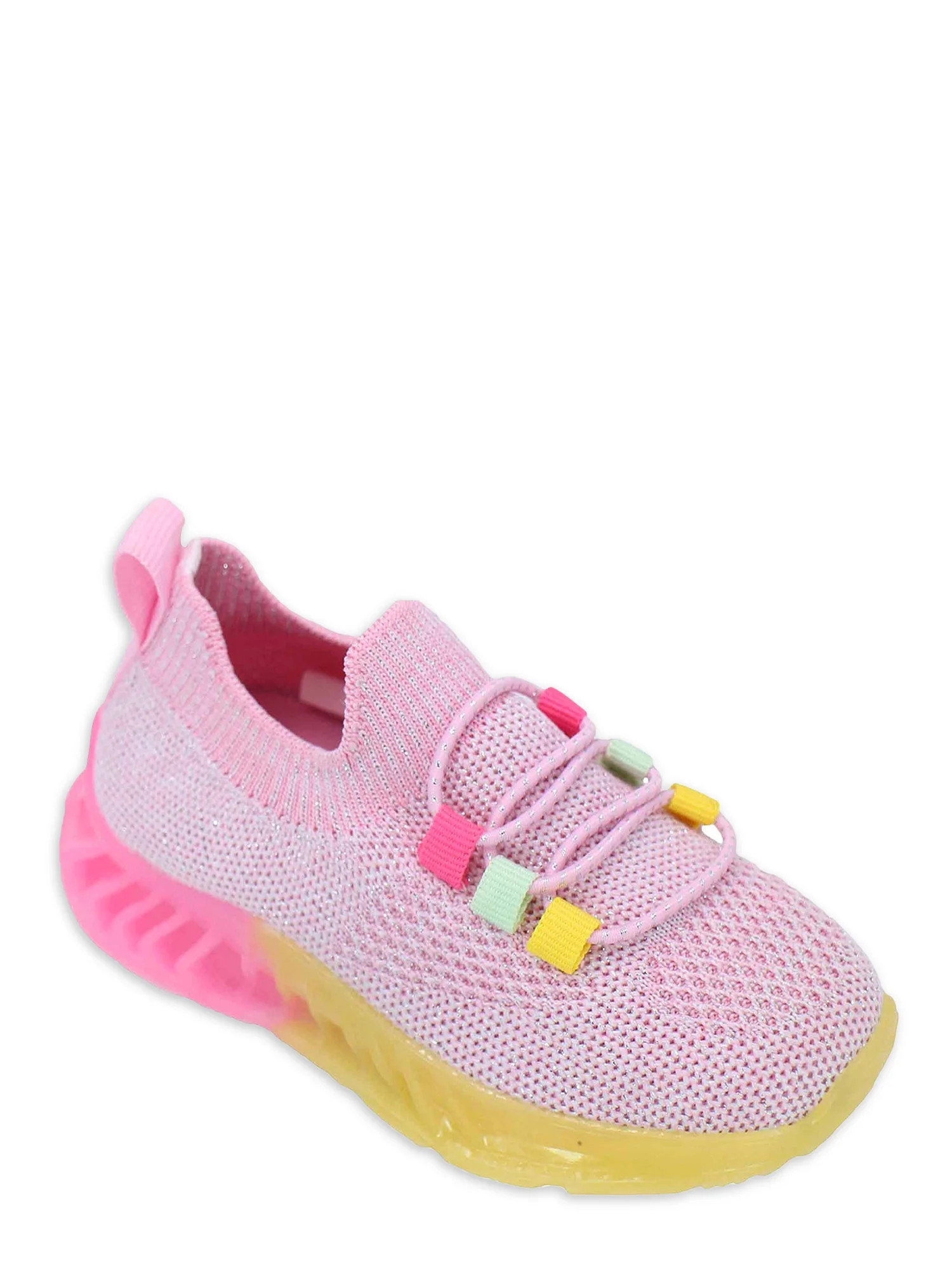 Nicole Miller Slip On Lace Knit Fashion Athletic Sneakers (Toddler Girls) | Walmart (US)
