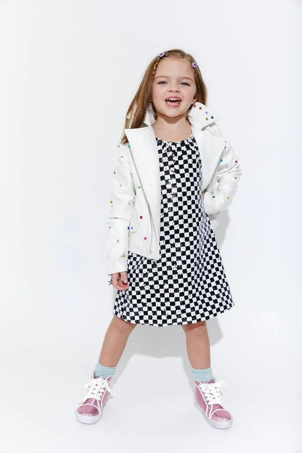 Skater Princess Checkered Dress | Lola + The Boys