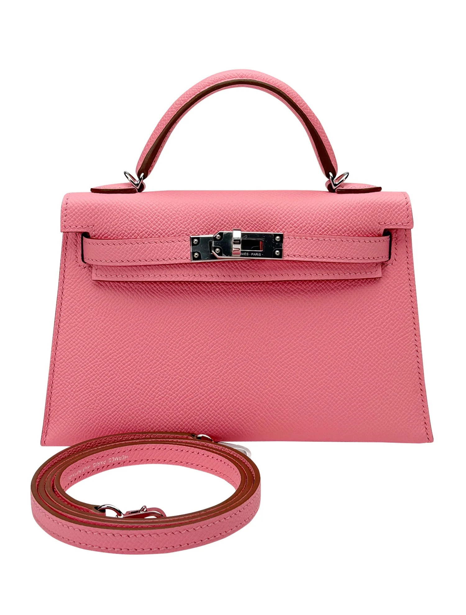 Hermès Epsom Leather Mini Kelly 20 2026 - Pink Handle Bags, Handbags - HER821841 | The RealReal | The RealReal