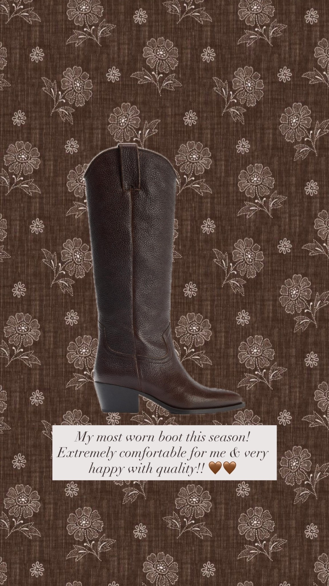 My most worn boot this season! 