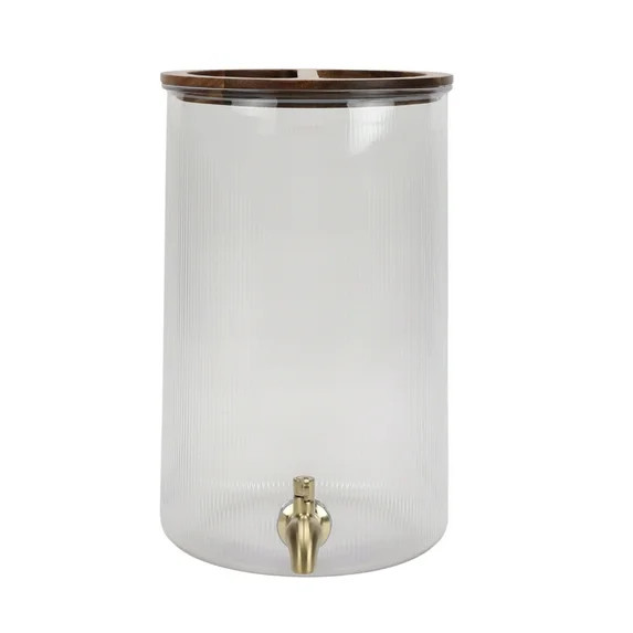 Better Homes and Gardens 2-Gallon Countertop Beverage Dispenser with Clear Acrylic and Acacia Woo... | Walmart (US)