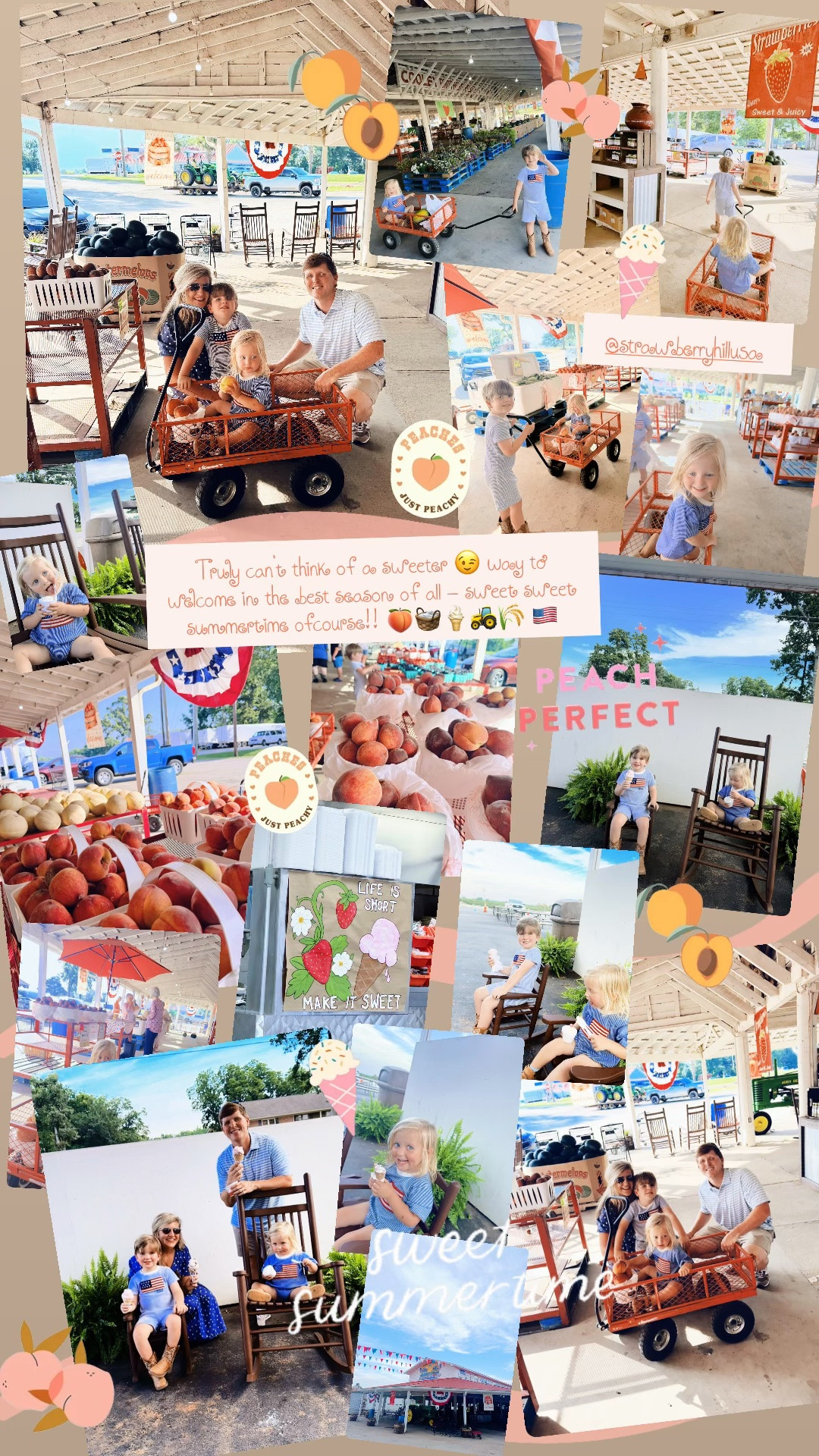 Truly can’t think of a sweeter 😉 way to welcome in the best season of all - sweet sweet summertime ofcourse!! 🍑🧺🍦🚜🌾 🇺🇸