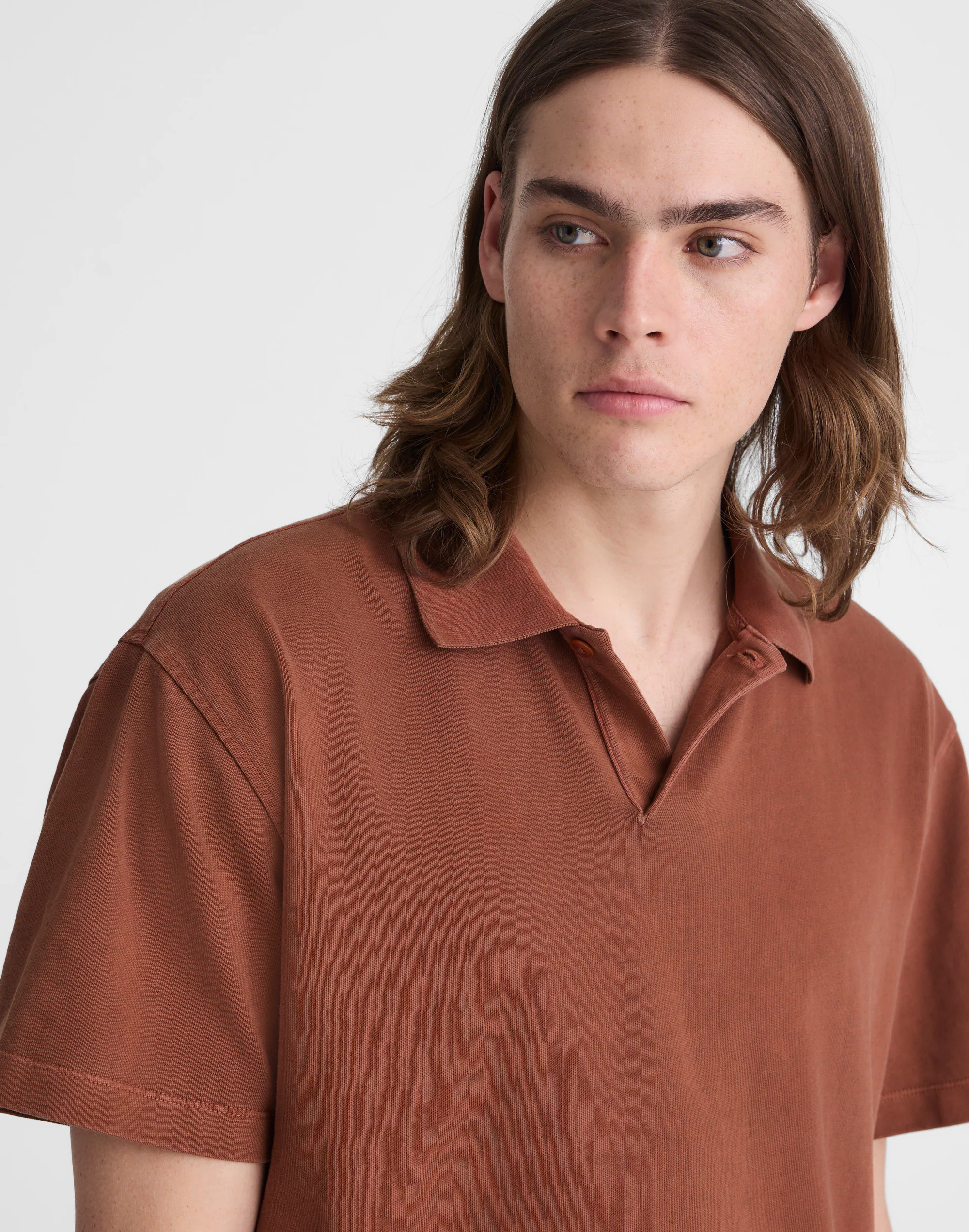 Short-Sleeve Compact-Knit Polo | Madewell
