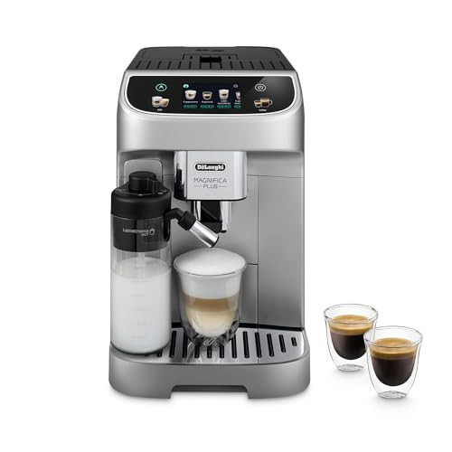De'Longhi Magnifica Plus Fully Automatic Espresso Machine - Brew 18+ One Touch Coffee Recipes for up to 4 User Profiles, Automatic Milk Steam Wand & Built-in Grinder, Touchscreen Display | Amazon (US)