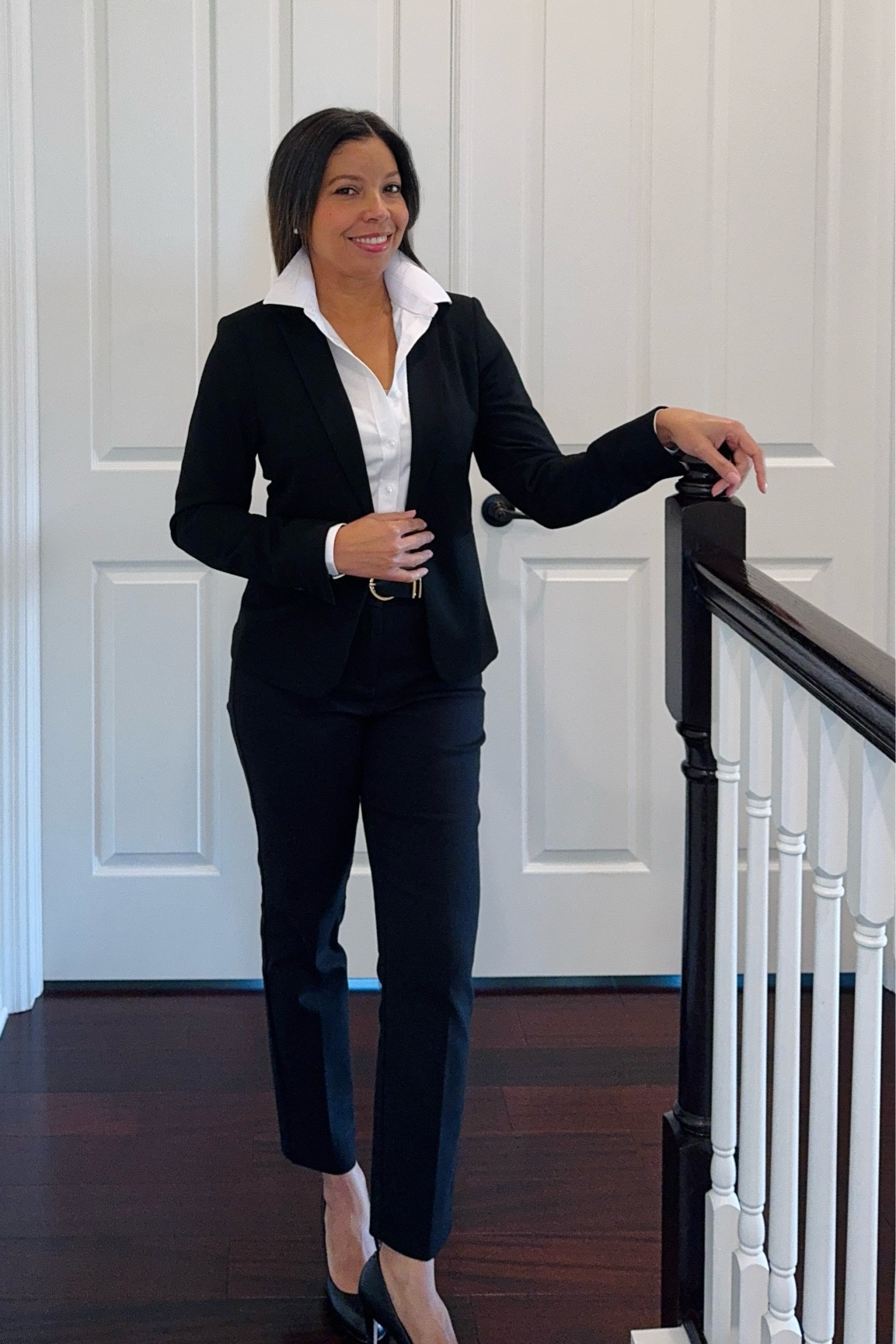 Fitted Blazer Only $39.99 from H&M. I’m wearing size XS. 

Work Outfit | Office Outfit | Workwear | Business Casual | Wardrobe Essentials | Petite Fashion #hm #LTKIver40

#LTKPetite #LTKStyleTip #LTKWorkwear #LTKFindsUnder50