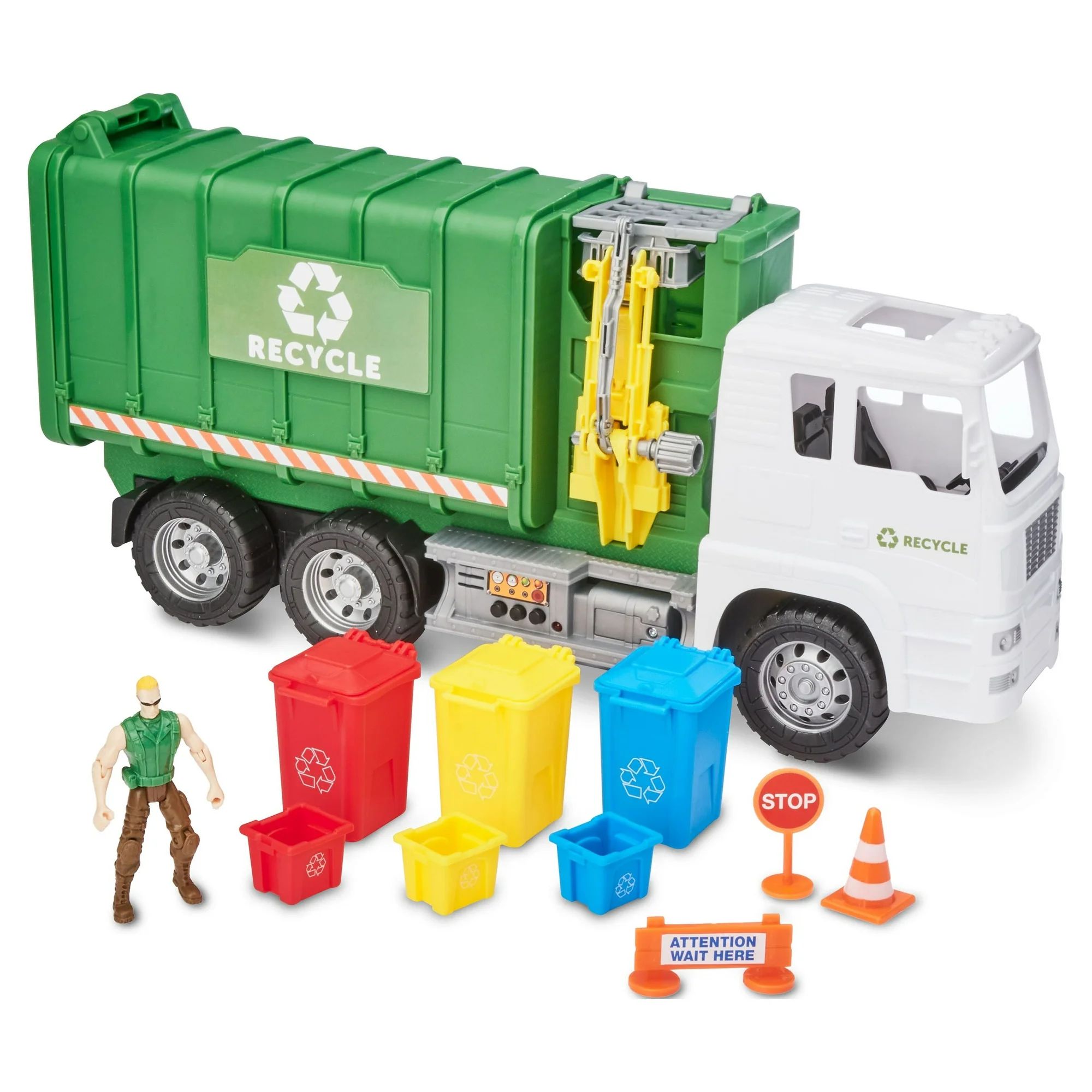 Kid Connection Recycling Truck Play Set, 11 Pieces - Walmart.com | Walmart (US)