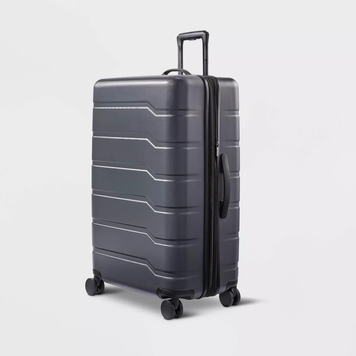 Hardside Large Checked Suitcase Gray - Open Story™ | Target