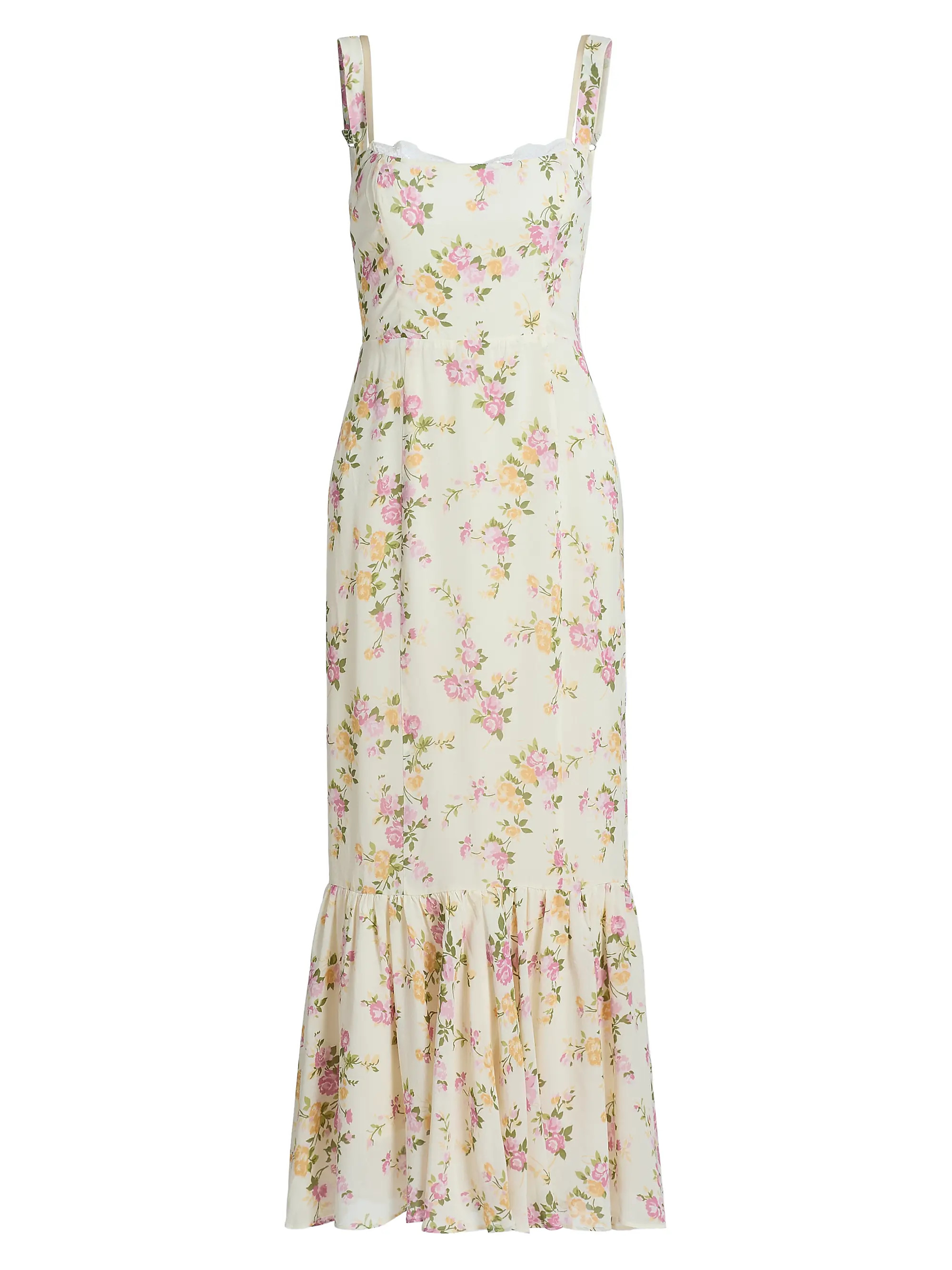 Irisa Floral Flounce Maxi Dress | Saks Fifth Avenue