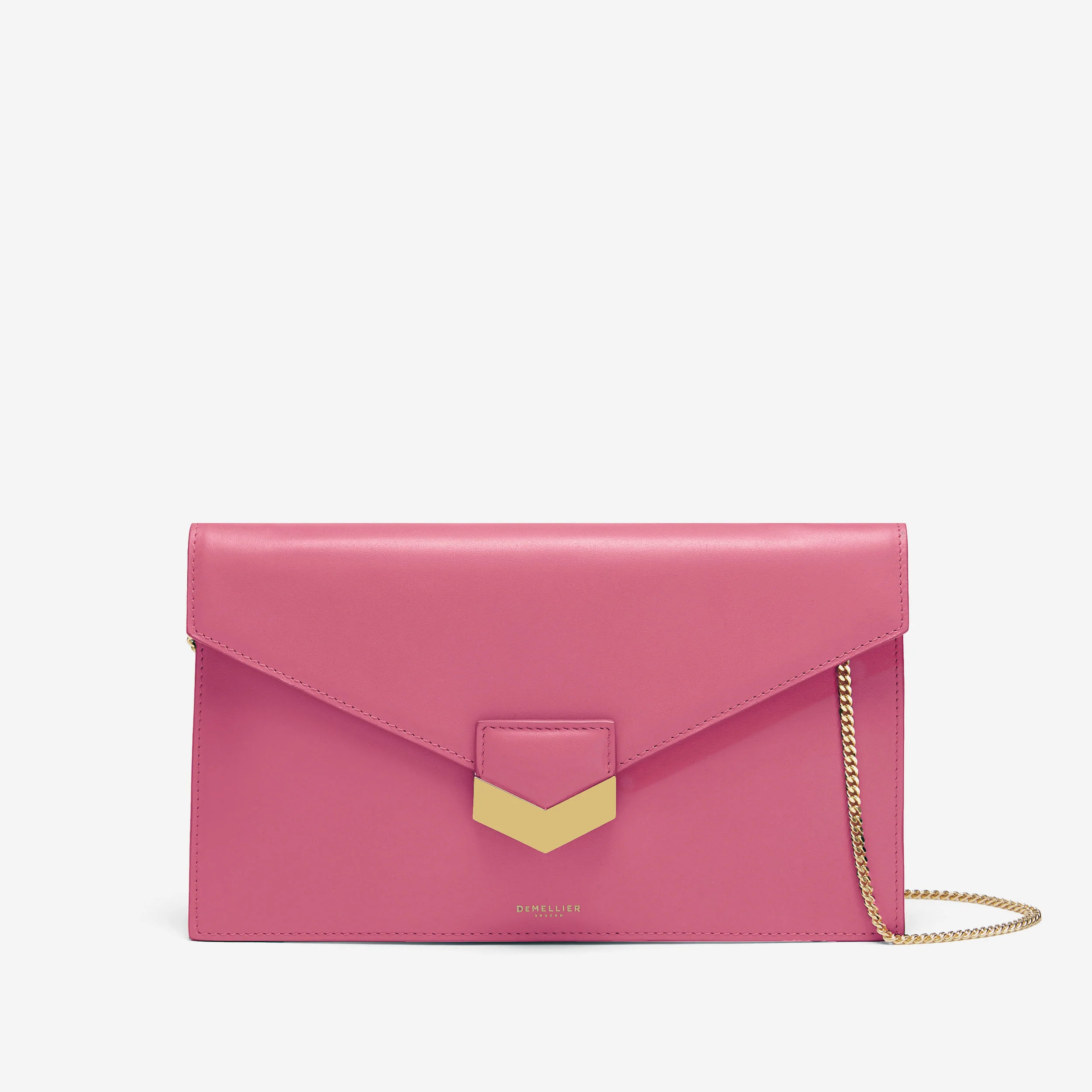 The London Clutch | Pink Smooth | DeMellier | DeMellier