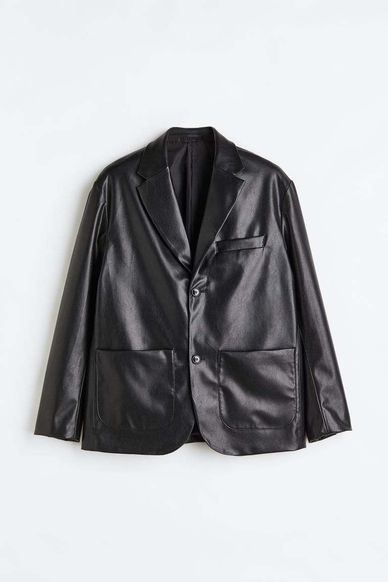 Relaxed Fit Unconstructed Jacket - Black - Men | H&M US | H&M (US + CA)
