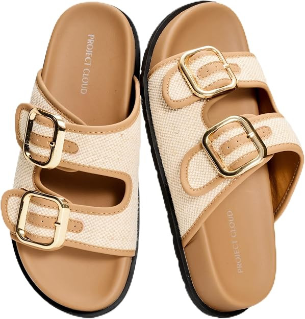 Project Cloud Trendy Adjustable Sandals & Slides for Women with Soft Insole | Amazon (US)
