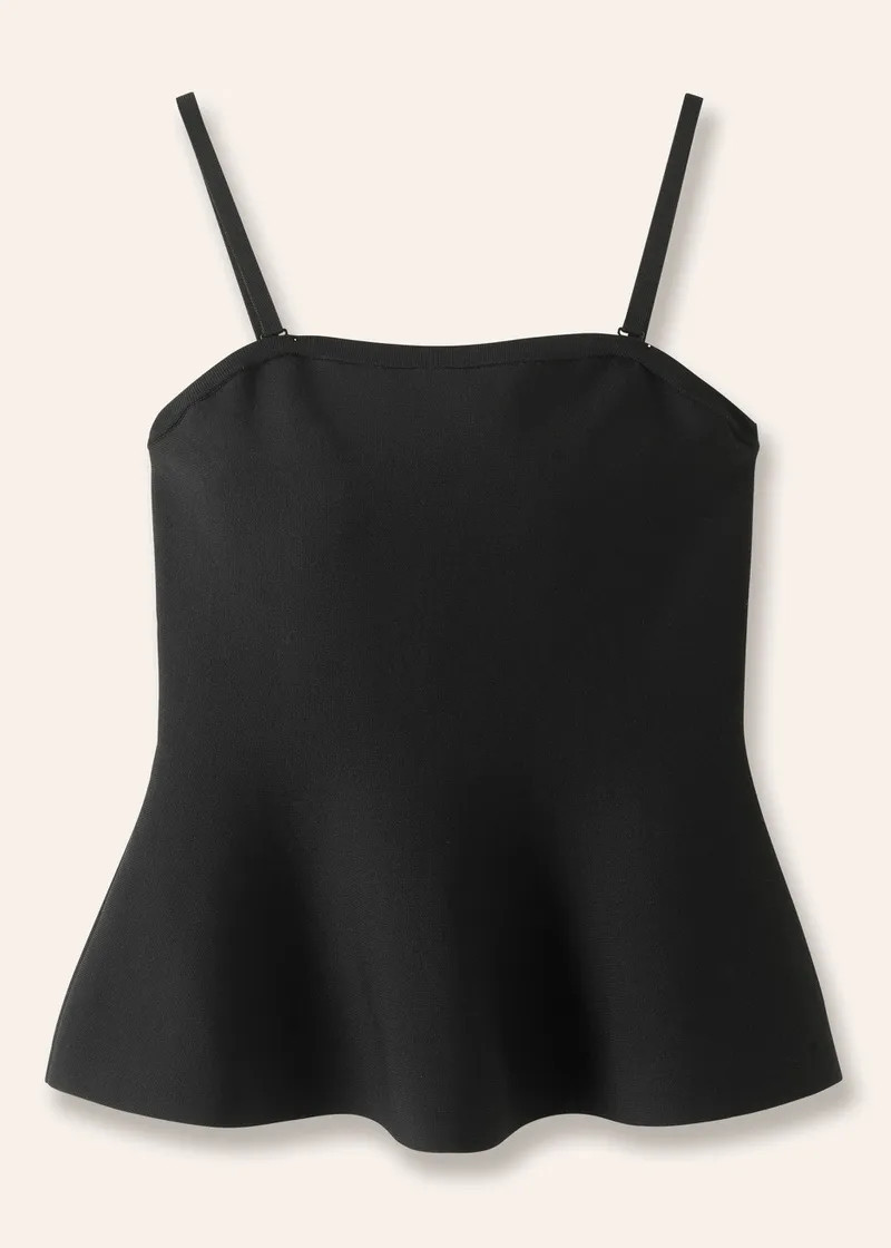 Structured Peplum Knit Top | ME+EM US