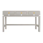 Hamilton Desk with Brass Floral Tassel Hardware | Lo Home by Lauren Haskell Designs