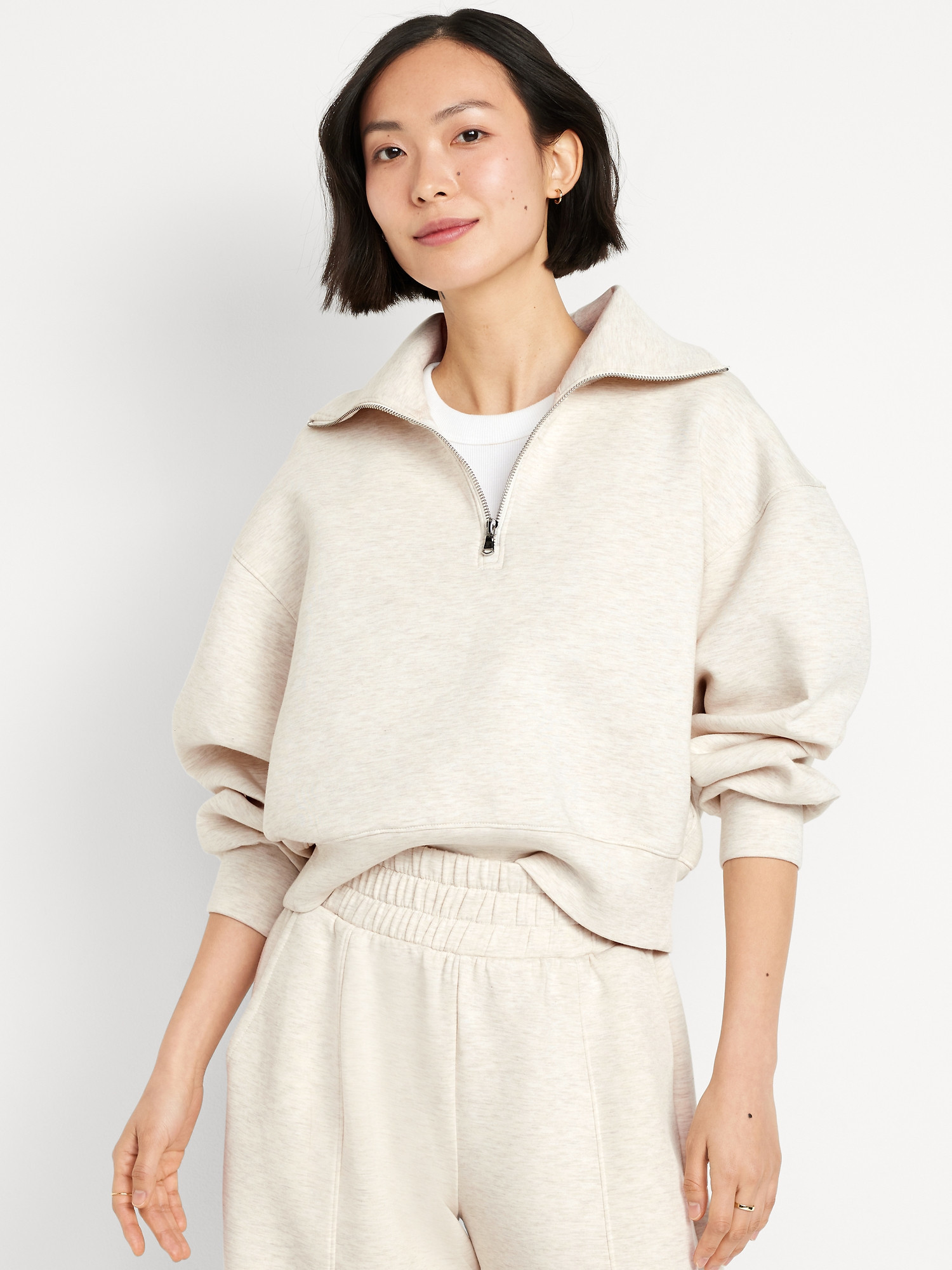 Bounce Fleece Half-Zip Pullover Sweatshirt | Old Navy (US)