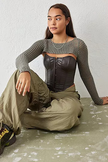 UO Knitted Long Sleeve Shrug | Urban Outfitters (EU)