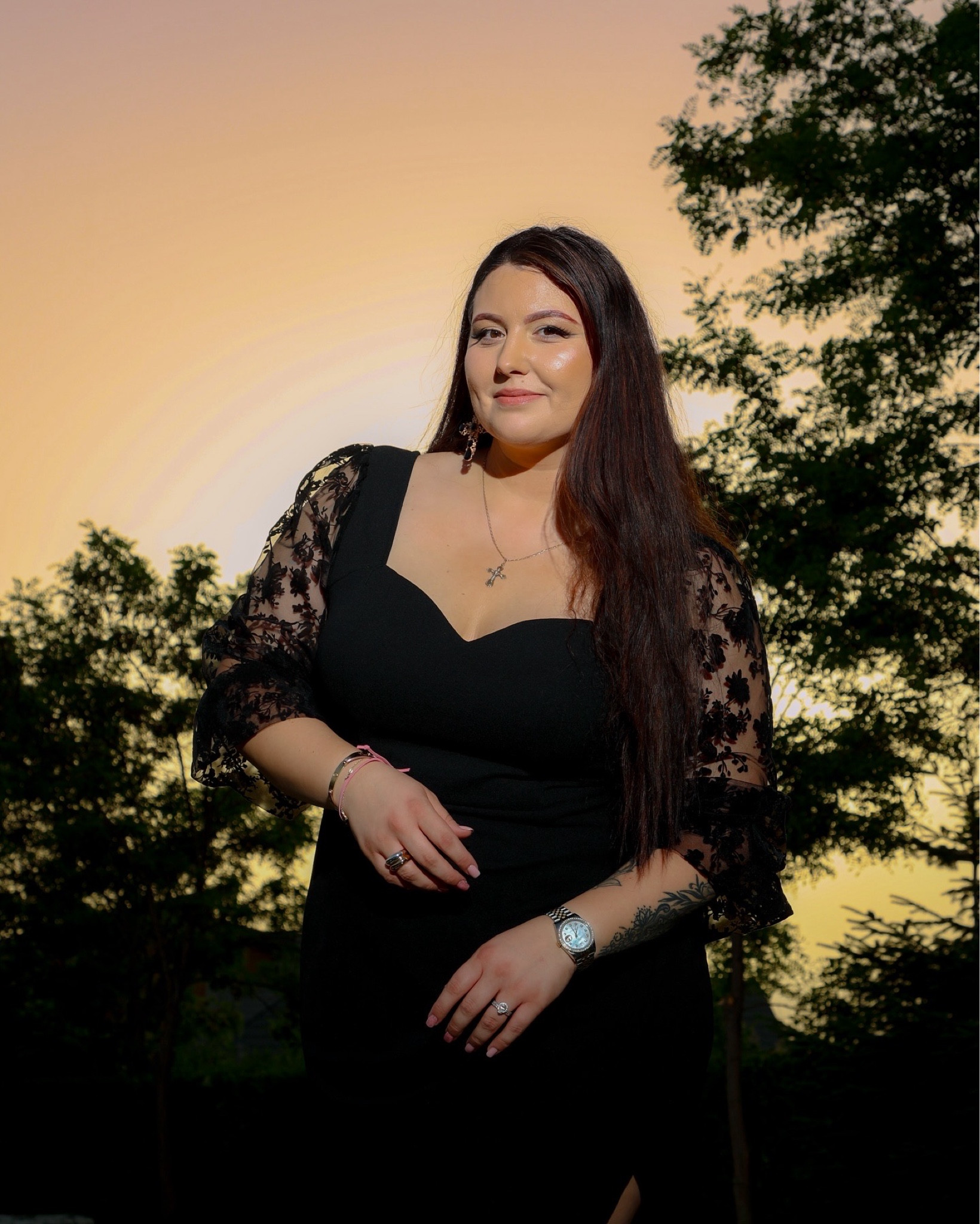 Baptism outfit
Wedding guest outfit
Black dress
Black and gold jewelry 

#LTKfindsunder50 #LTKplussize #LTKstyletip