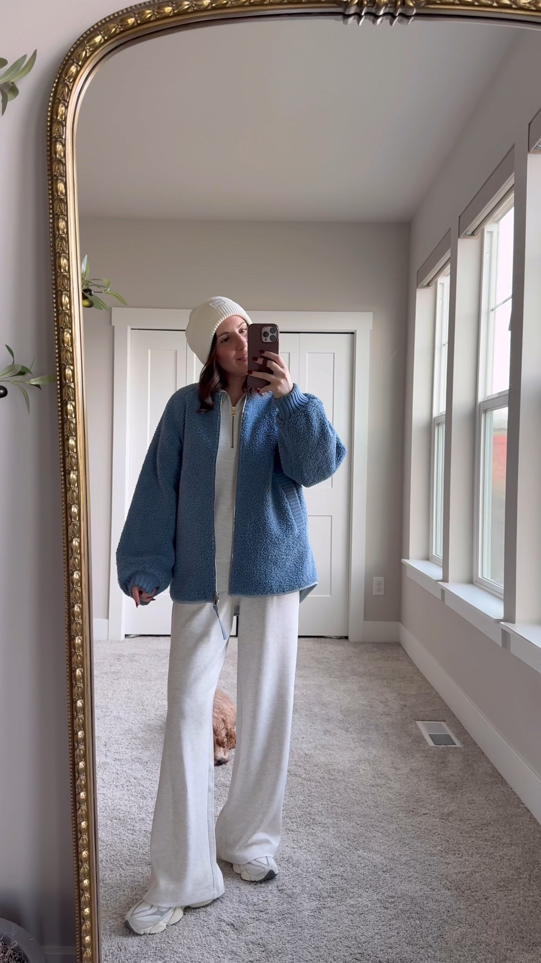 This jacket from @varley is so cute and cozy! It’s reversible too! Wearing a size small 

Loungewear | outfit inspo | cozy | blue Sherpa jacket | 

#LTKootd