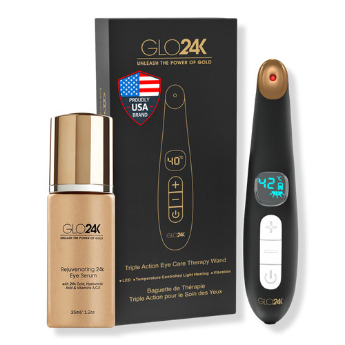 Glo24k Triple Action Eye Therapy Wand with 24K Eye Serum | Ulta