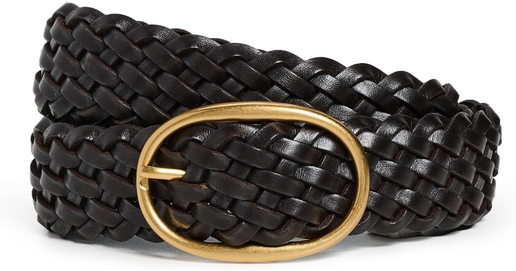 Madewell Women's Woven Oval Buckle Belt | Amazon (US)