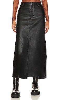 City Slicker Faux Leather Maxi Skirt In Black
                    
                    Free Peopl... | Revolve Clothing (Global)