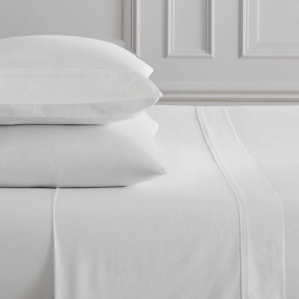 400-Thread-Count Sateen Wide Hem Sheet Set | West Elm (US)