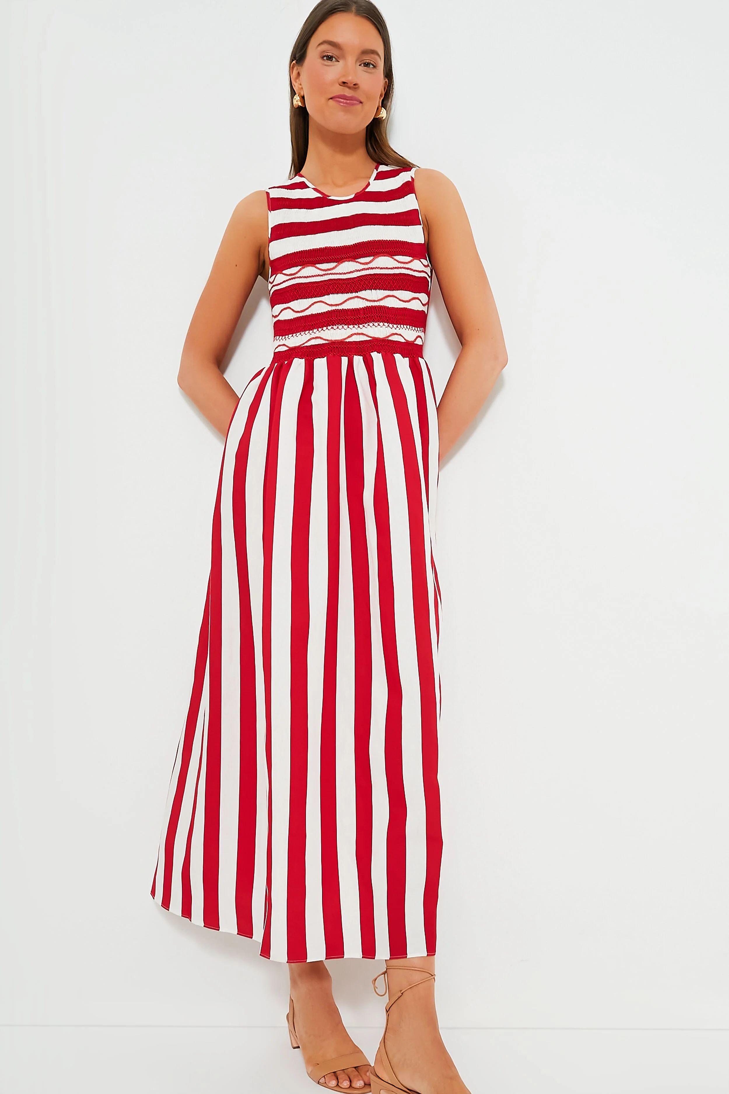 Strawberry Stripes Gioia Dress | Tuckernuck (US)