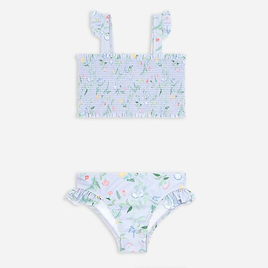 Girls' minnow™ smocked bikini | J. Crew US