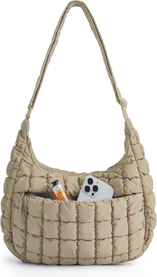 BAGSMART Quilted Crossbody Bag for Women, Lightweight Puffer Purse for Travel, Daily Use & Work | Amazon (US)