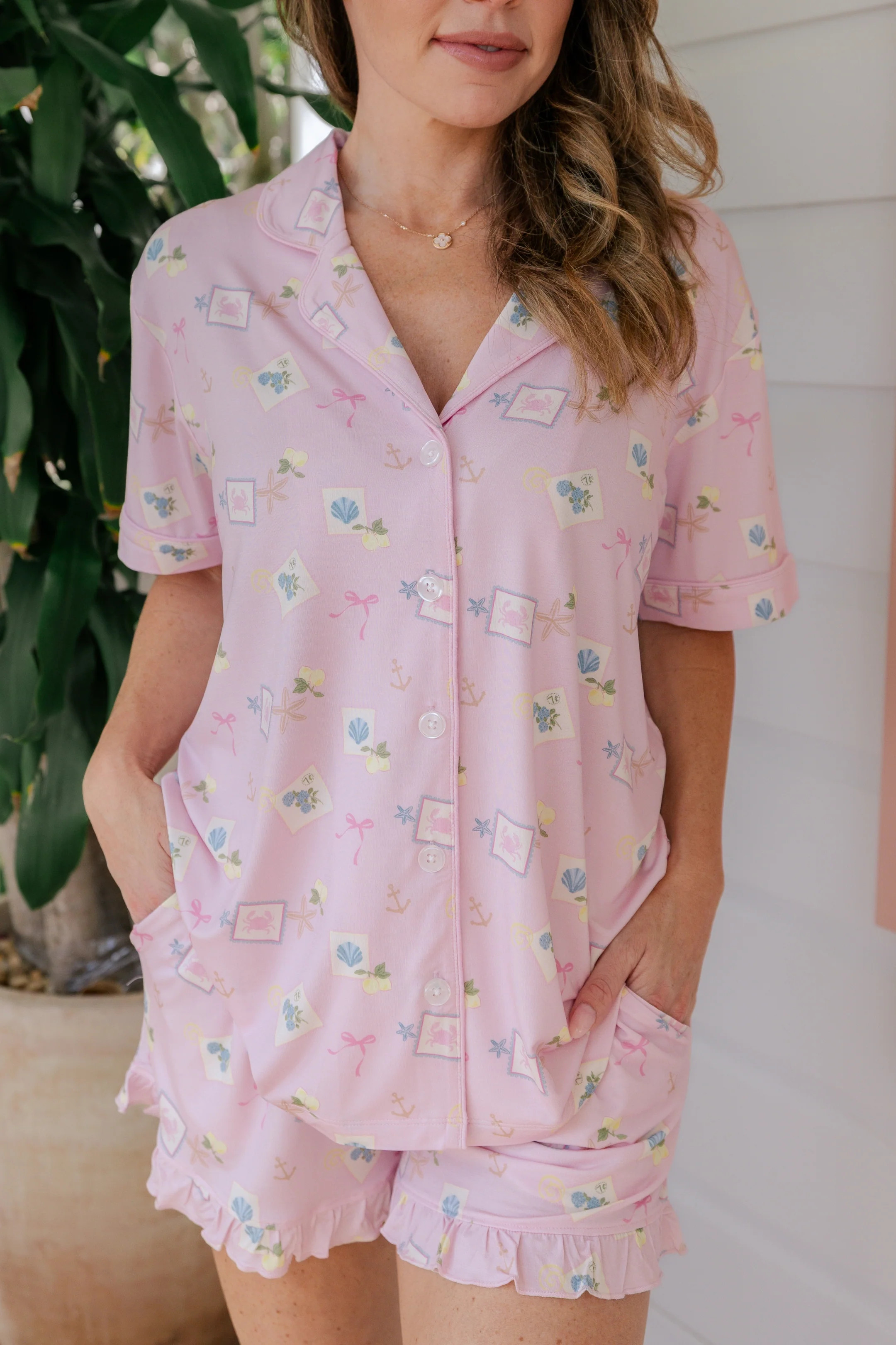Little Coastal Notes Women's Short Set | Matching Family Pajamas | In My Jammers | In My Jammers