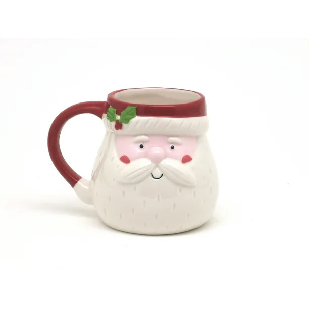 Holiday Time Santa Mug, 12 fl oz Stoneware Ceramic - Walmart.com | Walmart (US)