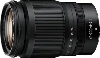 Nikon - NIKKOR Z 24-200mm f/4-6.3 VR Telephoto Zoom Lens for Z Cameras - Black | Best Buy U.S.