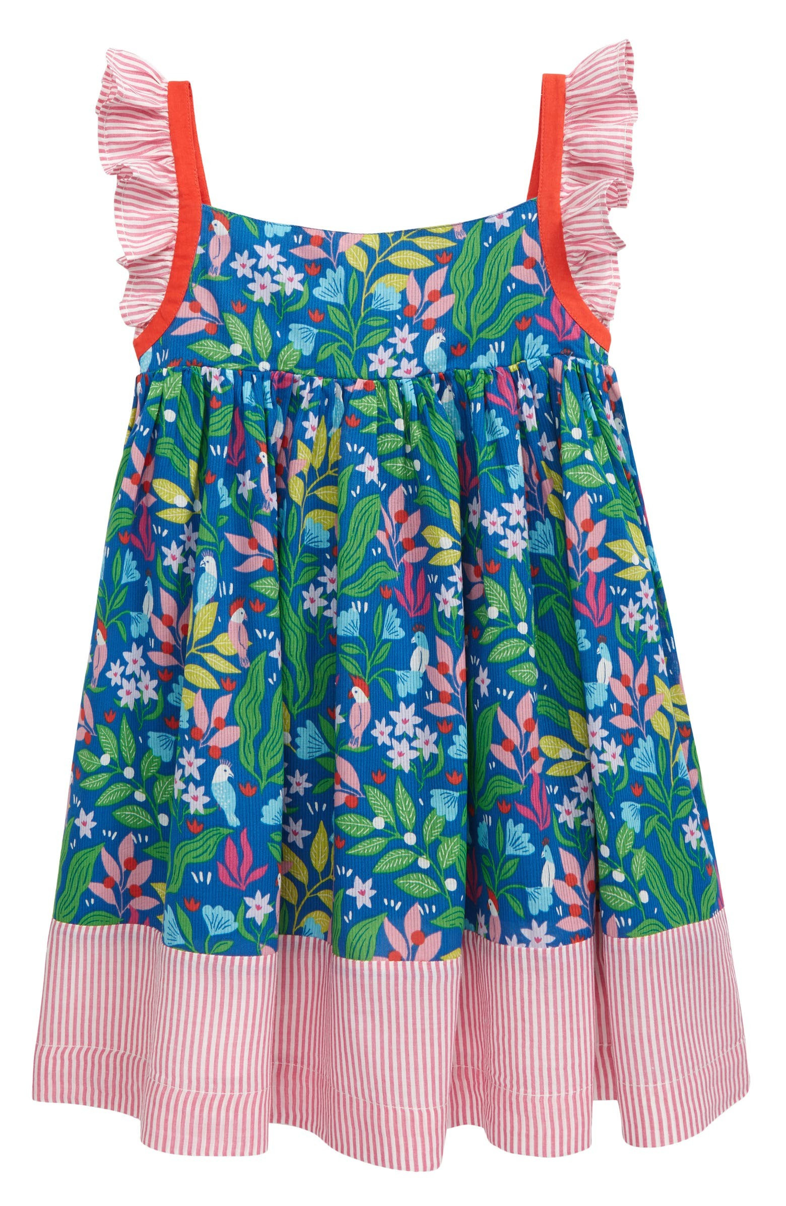 Kids' Mixed Print Frill Strap Dress | Nordstrom
