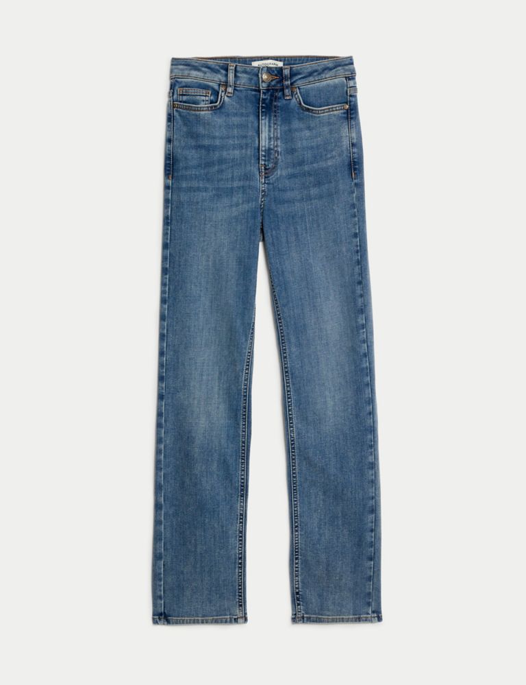 Lyocell™ Blend High Waisted Straight Leg Jeans | Marks & Spencer (UK)