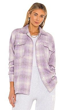 Lovers + Friends Emmy Shacket in Lavender Plaid from Revolve.com | Revolve Clothing (Global)