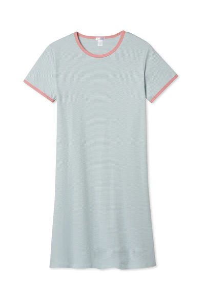 Organic Pima Retro Nightgown in Sage | LAKE Pajamas