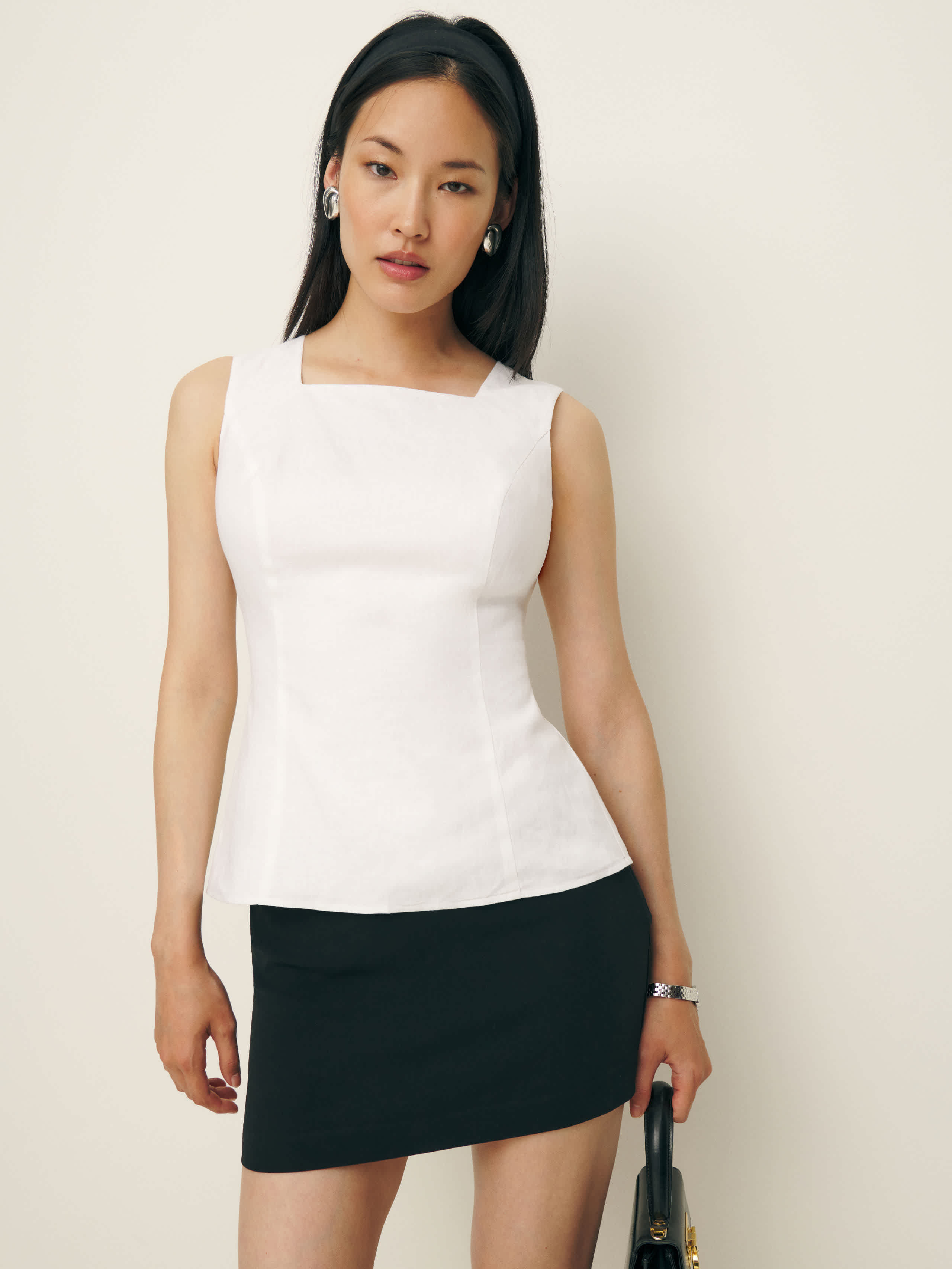 Kiko Linen Top | Reformation (Global)