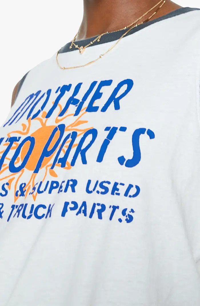 MOTHER The Strong & Silent Type Cotton Graphic Tank | Nordstrom | Nordstrom