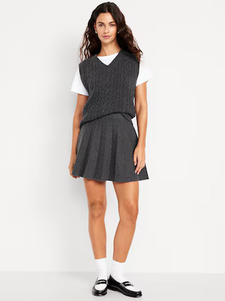 SoSoft Lite Pleated Sweater Skirt | Old Navy (US)