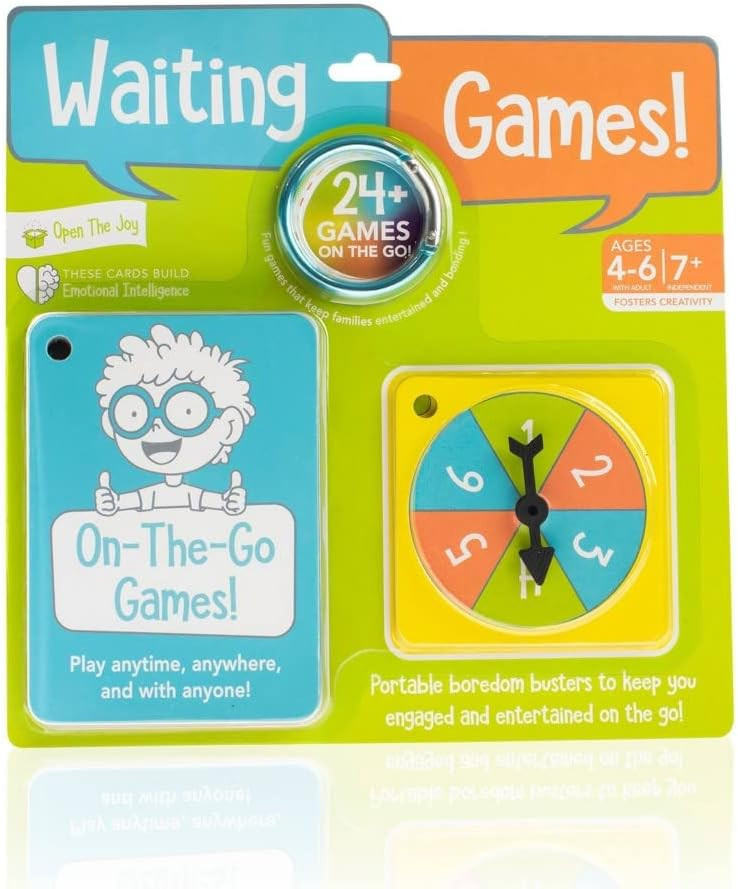 Open The Joy Waiting Games Grab n Go Pack - Endless Fun on The Go: Ultimate Screen-Free Entertainment for Kids - Ages 4+ | Amazon (US)