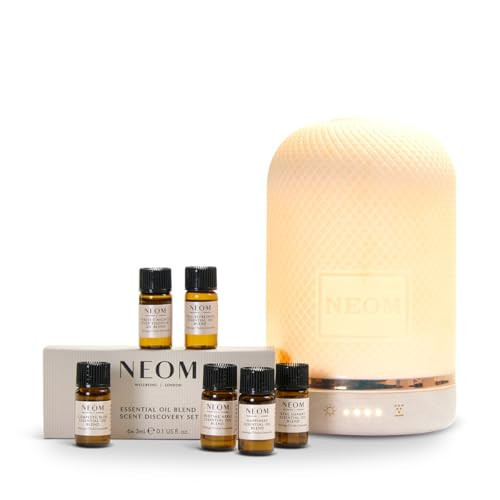 NEOM- Wellness Pod Electronic Diffuser & Essential Oil Blend Scent Discovery Set | Amazon (US)
