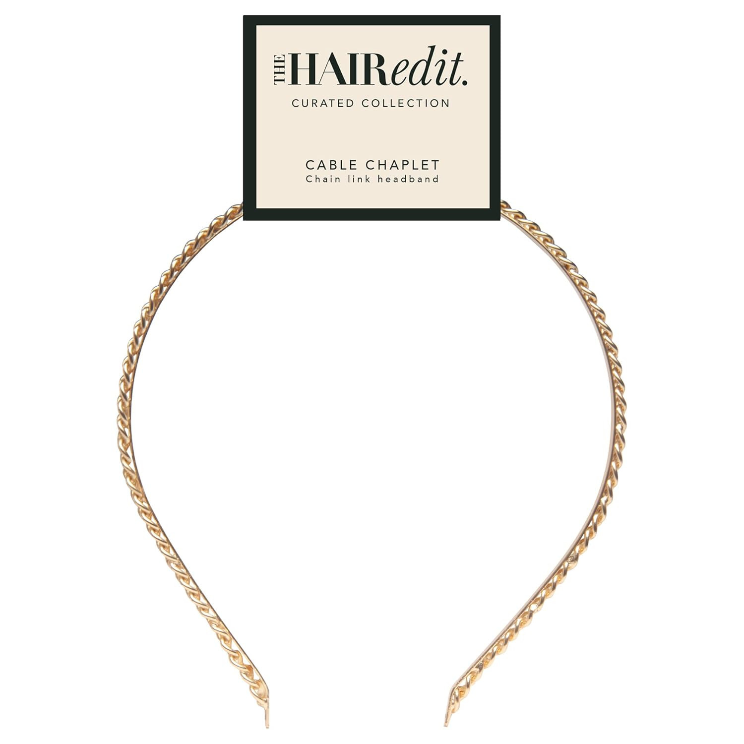The Hair Edit Gold Cable Chaplet Chain Headband | Amazon (US)