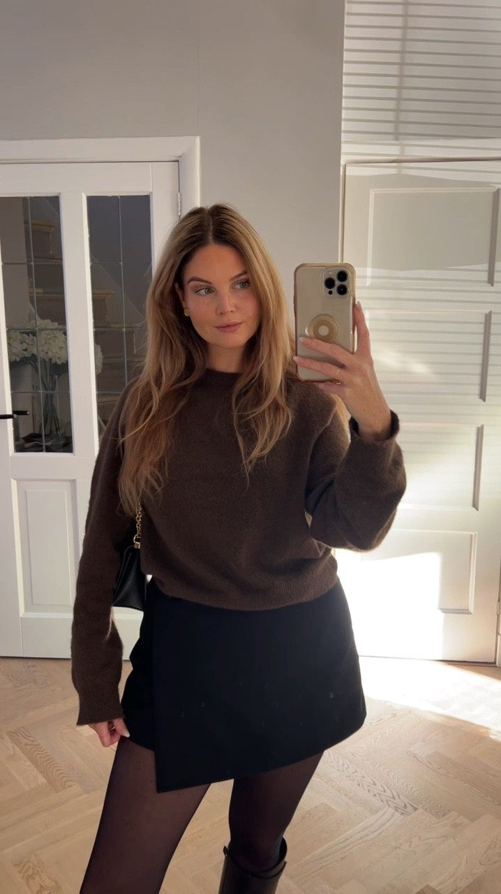 Autumn outfit, fall outfit, dinner date outfit, casual dinner outfit, autumn fashion, fall fashion, fall inspo, autumn inspo, neutral outfit, winter outfit, workwear outfit, workwear inspo, winter inspo, cardigan outfit, winter coat, elegant outfit, brown sweater outfit, winter workwear, knee high boots outfit, black coat, brown outfit, black boots 

#LTKeurope #LTKwinter #LTKworkwear